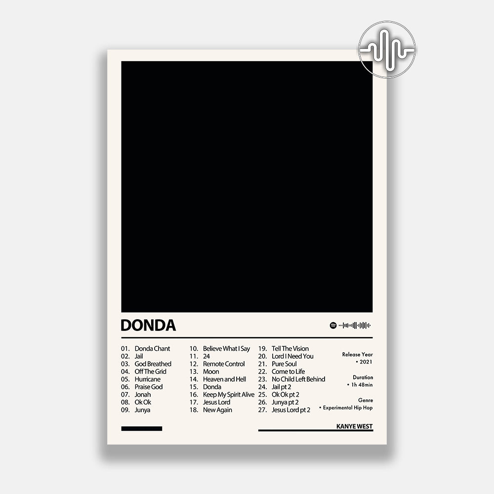 Kanye West - Donda | Digital album cover poster