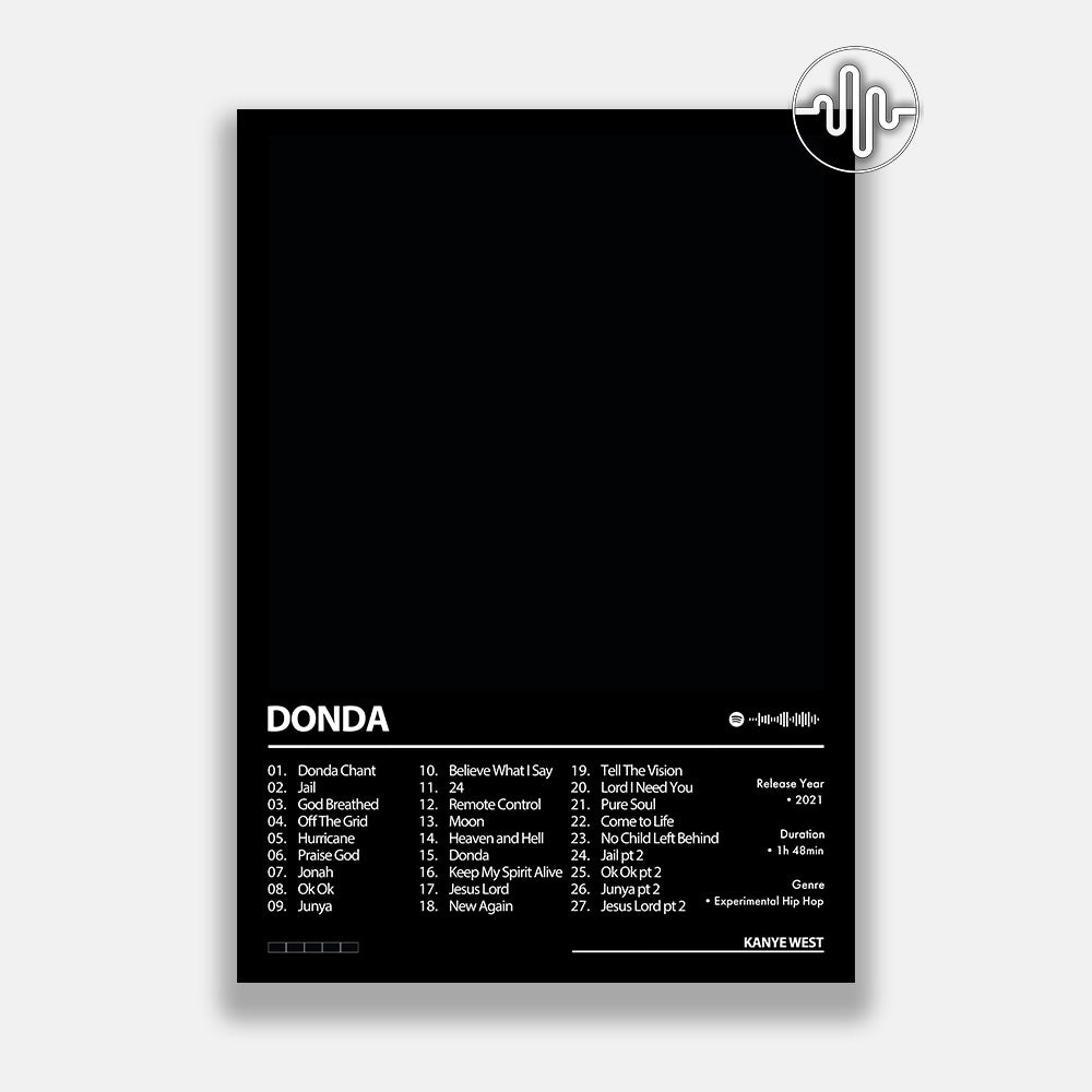 Kanye West - Donda | Digital album cover poster