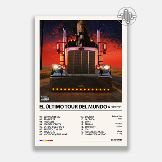 Bad Bunny - EL ÚLIMO TOUR DEL MUNDO | Digital album cover poster