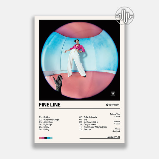 Harry Styles - Fine Line | Affiche de couverture de l'album