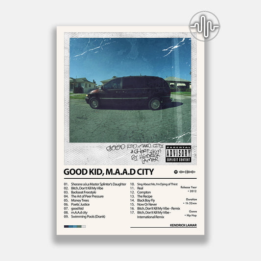 Kendrick Lamar - good kid, m.A.A.d city (Deluxe) | Affiche de couverture de l'album