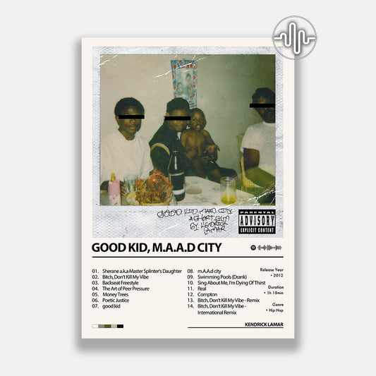 Kendrick Lamar - good kid, m.A.A.d city | Affiche de couverture de l'album