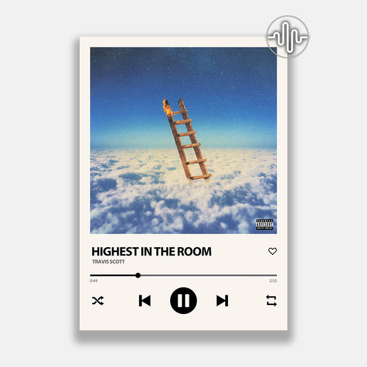 Travis Scott - HIGHEST IN THE ROOM | Affiche de chanson numérique