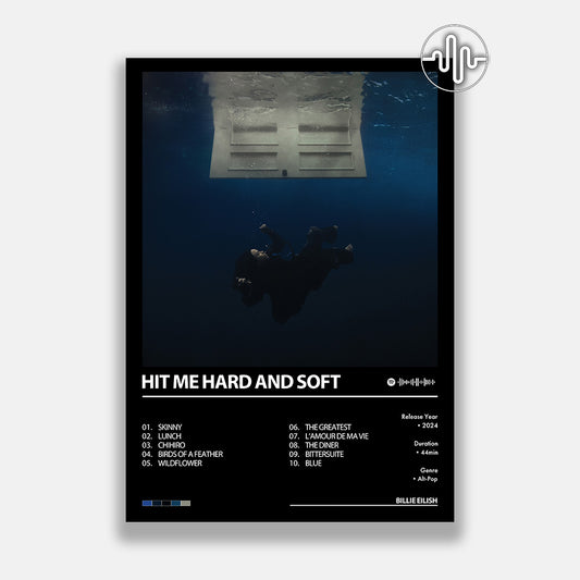 Billie Eilish - HIT ME HARD AND SOFT | Digital album cover poster