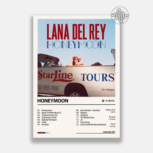 Lana Del Rey - Honeymoon | Affiche de couverture de l'album