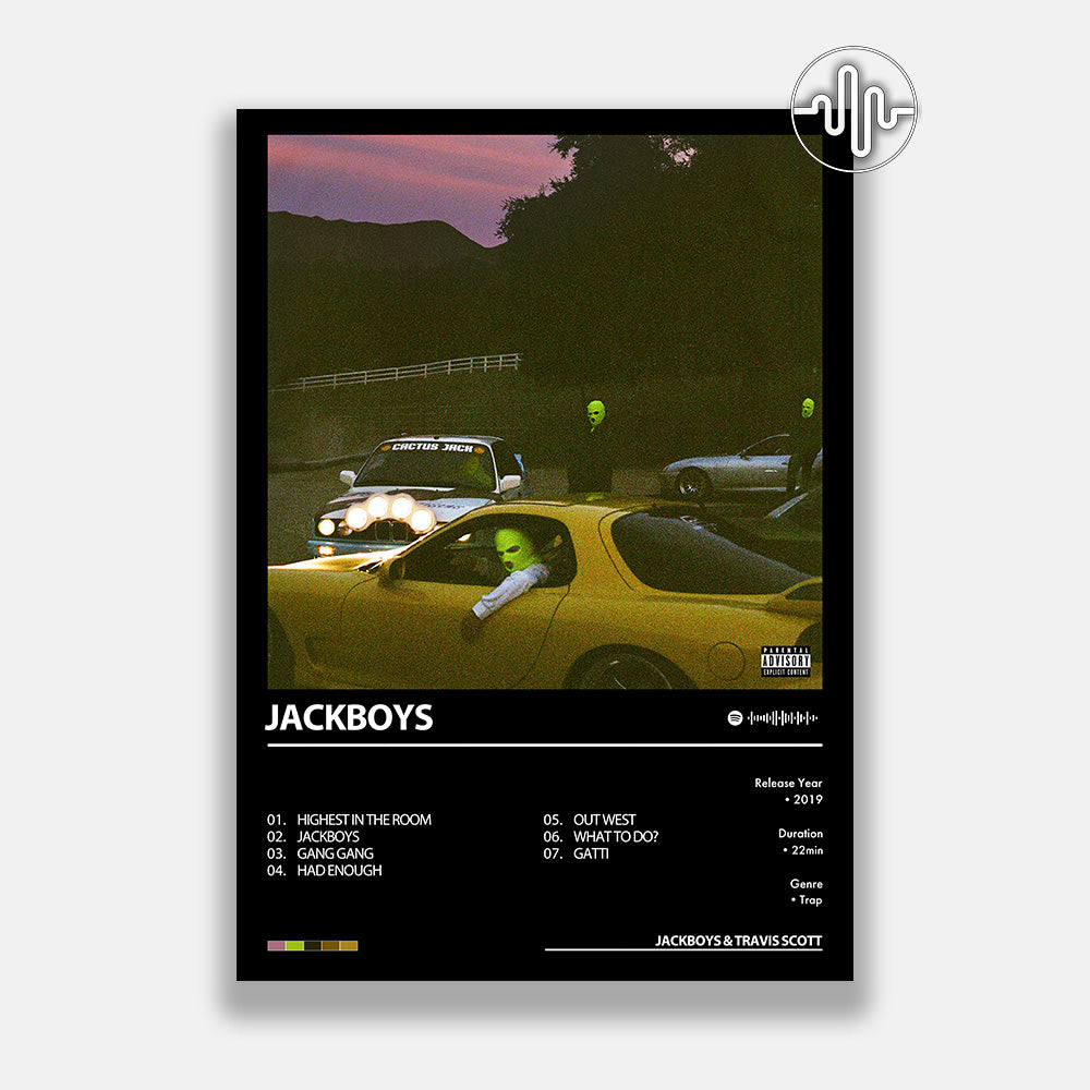JACKBOYS & Travis Scott - JACKBOYS | Digital album cover poster