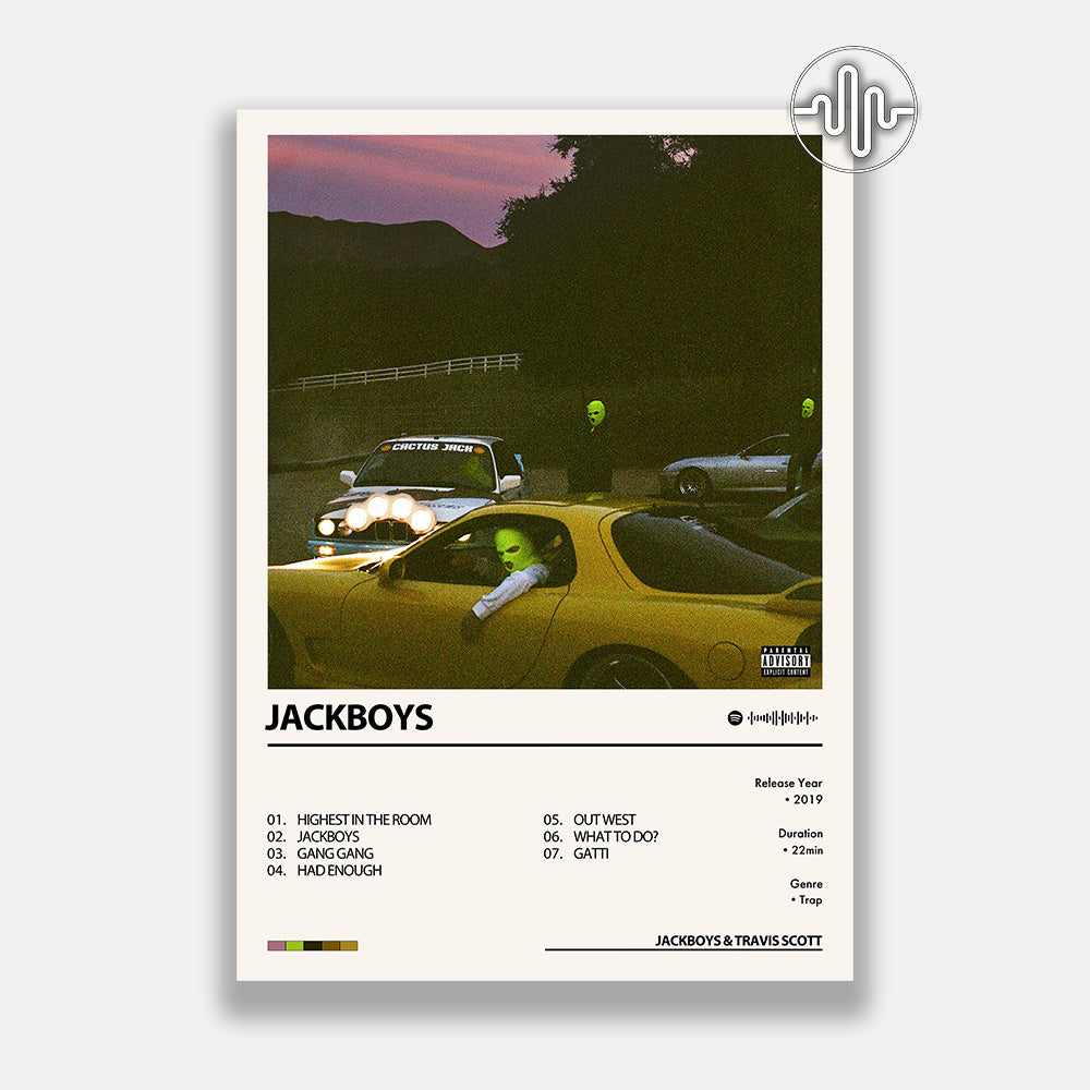 JACKBOYS & Travis Scott - JACKBOYS | Digital album cover poster