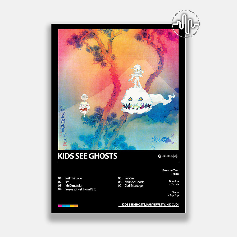 KIDS SEE GHOSTS, Kanye West & Kid Cudi - KIDS SEE GHOSTS | Affiche de couverture d'album numérique