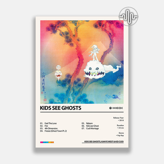 KIDS SEE GHOSTS, Kanye West & Kid Cudi - KIDS SEE GHOSTS | Affiche de couverture d'album numérique