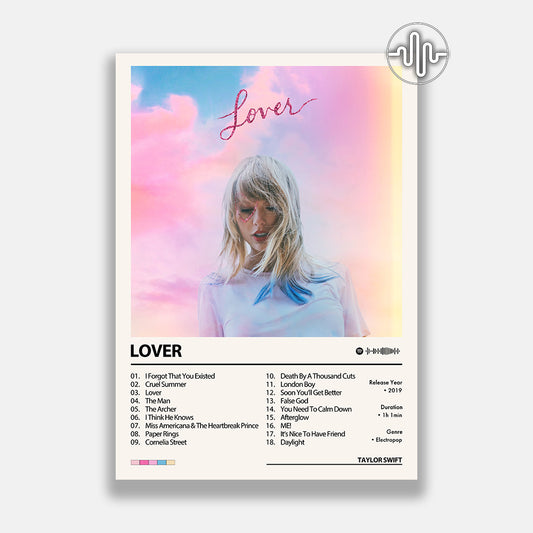 Taylor Swift - Lover | Affiche de couverture de l'album