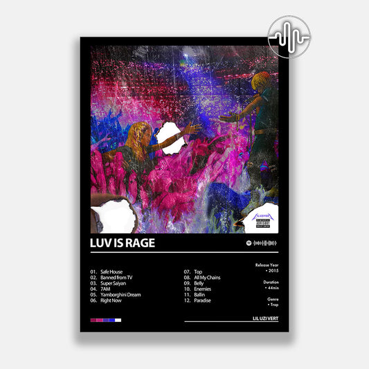Lil Uzi Vert - Luv Is Rage | Affiche de couverture de l'album