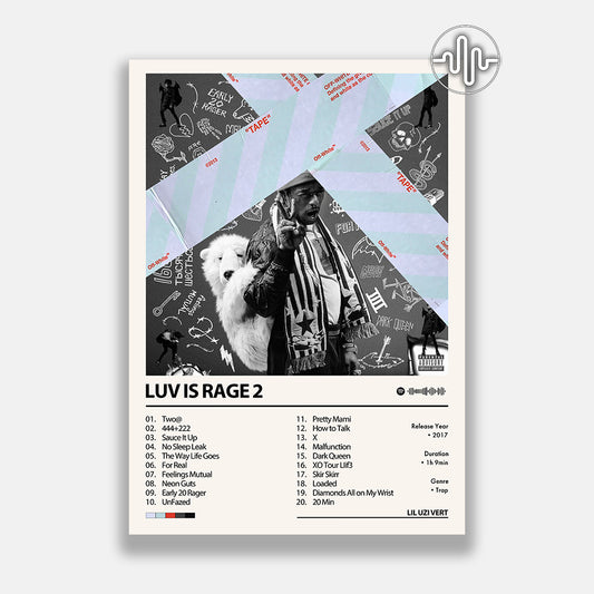 Lil Uzi Vert - Luv Is Rage 2 | Affiche de couverture de l'album