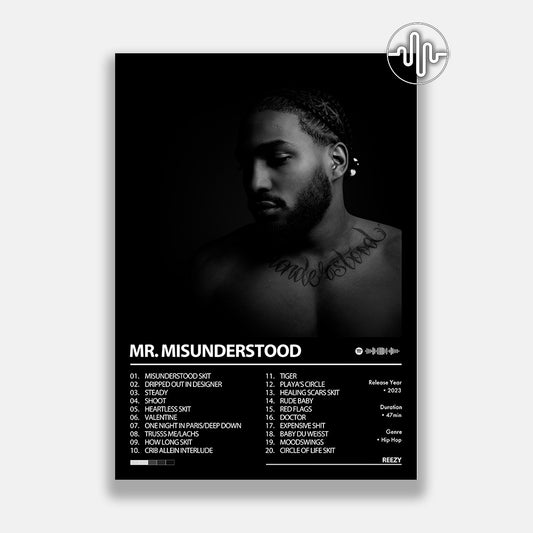 reezy - MR. MISUNDERSTOOD | Affiche de couverture de l'album