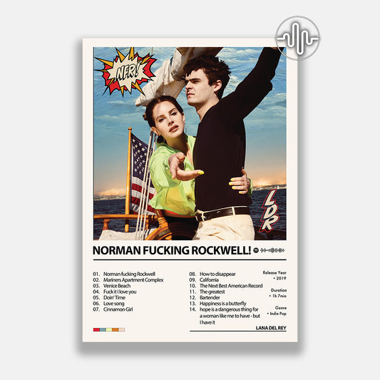 Lana Del Rey - Norman Fucking Rockwell! | Affiche de couverture de l'album