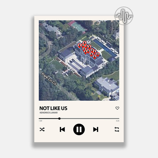 Kendrick Lamar - Not Like Us | Affiche de chanson numérique