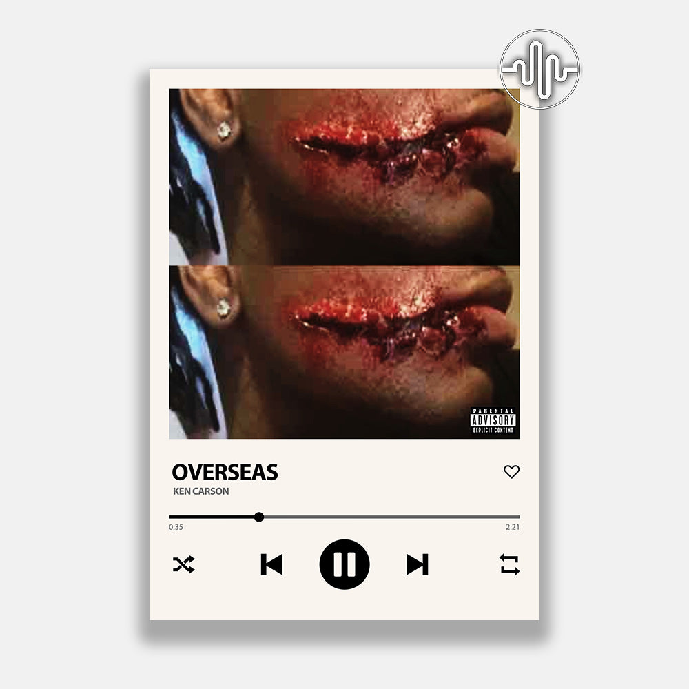 Ken Carson - overseas | Affiche de chanson numérique