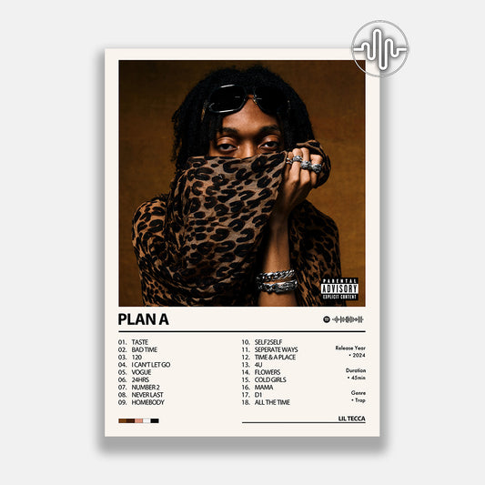 Lil Tecca - PLAN A | Affiche de couverture de l'album