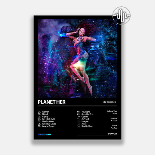 Doja Cat - Planet Her | Affiche de couverture d'album numérique