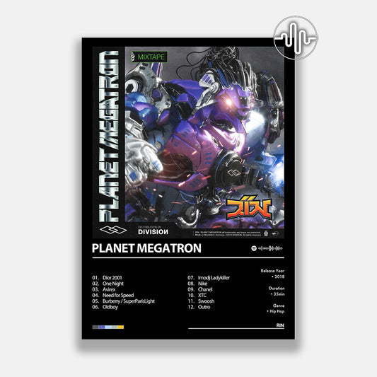 RIN - Planet Megatron | Affiche de couverture de l'album