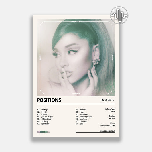 Ariana Grande - Positions | Affiche de couverture d'album numérique