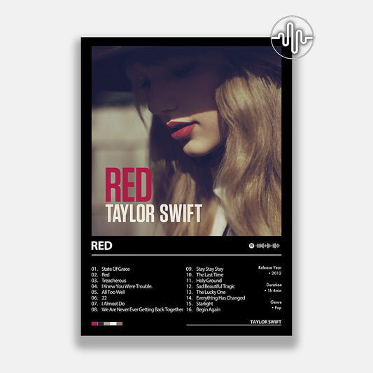 Taylor Swift - Red | Affiche de couverture de l'album