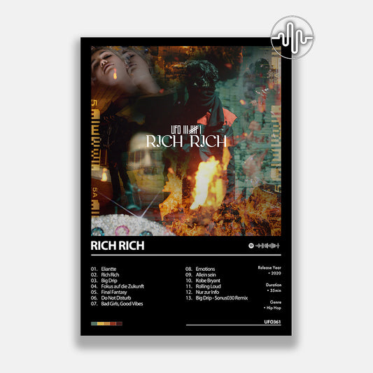 UFO361 - Rich Rich | Album cover poster