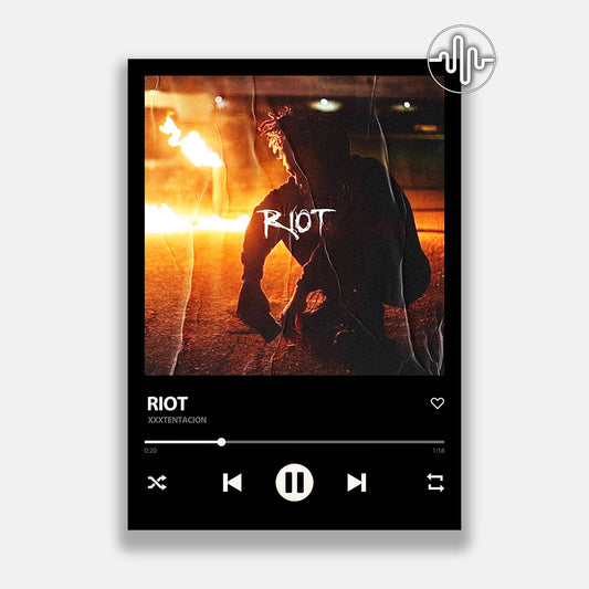 XXXTENTACION - Riot | Affiche de chanson numérique