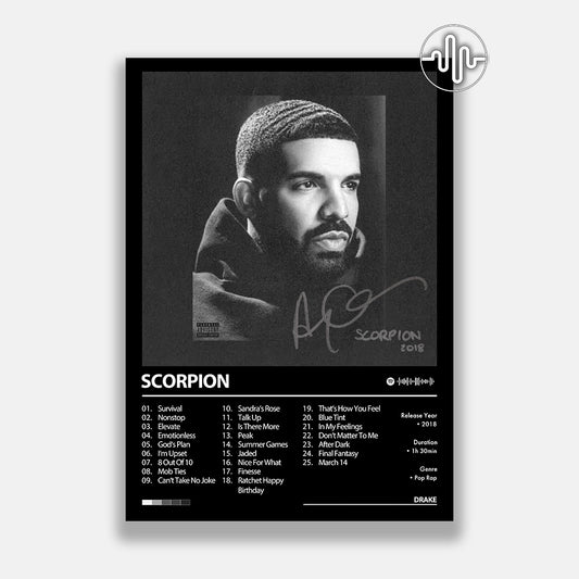 Drake - Scorpion | Digital album cover poster