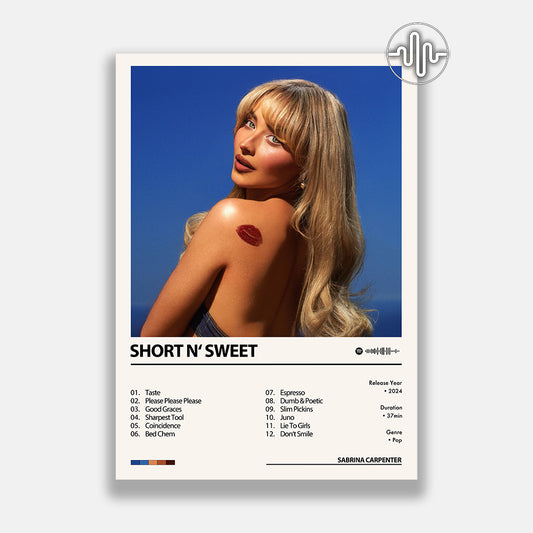Sabrina Carpenter - Short n' Sweet | Affiche de couverture de l'album