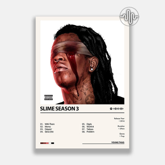 Young Thug - Slime Season 3 | Affiche de couverture de l'album