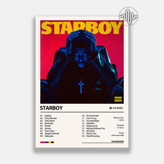 The Weeknd - Starboy | Affiche de couverture de l'album
