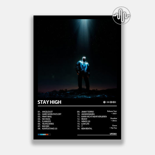 UFO361 - STAY HIGH | Album cover poster