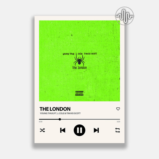 Young Thug, J. Cole & Travis Scott - The London | Affiche de chanson numérique