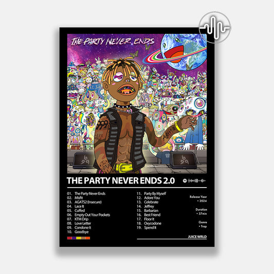 Juice WRLD - The Party Never Ends 2.0 | Affiche de couverture de l'album