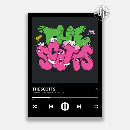 THE SCOTTS, Travis Scott & Kid Cudi - THE SCOTTS | Affiche de chanson numérique
