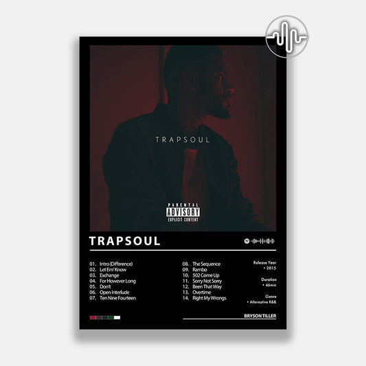 Bryson Tiller - T R A P S O U L | Affiche de couverture d'album numérique