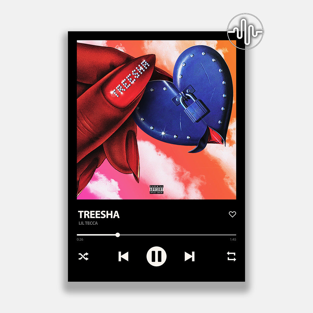Lil Tecca - Treesha | Digital song posters