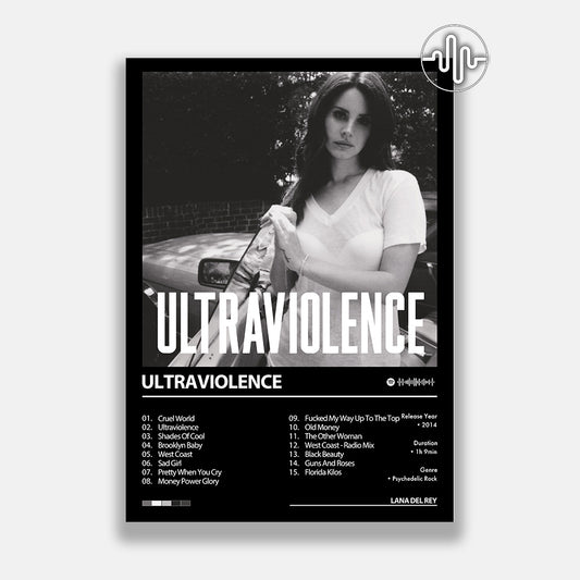 Lana Del Rey - Ultraviolence | Affiche de couverture de l'album
