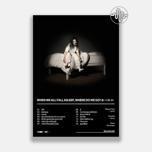 Billie Eilish - WHEN WE ALL FALL ASLEEP, WHERE DO WE GO? | Digital album cover poster