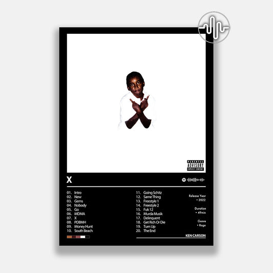 Ken Carson - X | Affiche de couverture de l'album