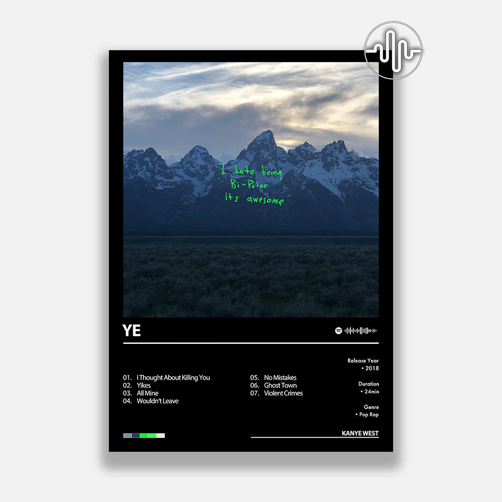 Kanye West - ye | Affiche de couverture d'album numérique